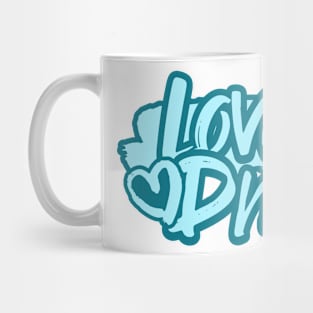 DNB  - Love Heart (Blue) Mug